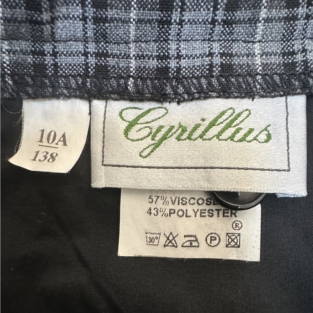 Cyrillus‎ Girl’s Grey Plaid Pleated Skirt, Size 10, MSRP $57 - Picture 5 of 6